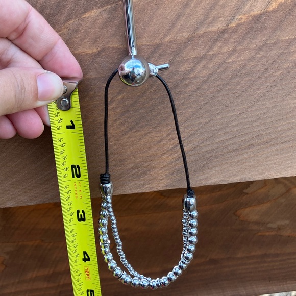 FOSSIL adjustable double bracelet silver EUC - Picture 4 of 5